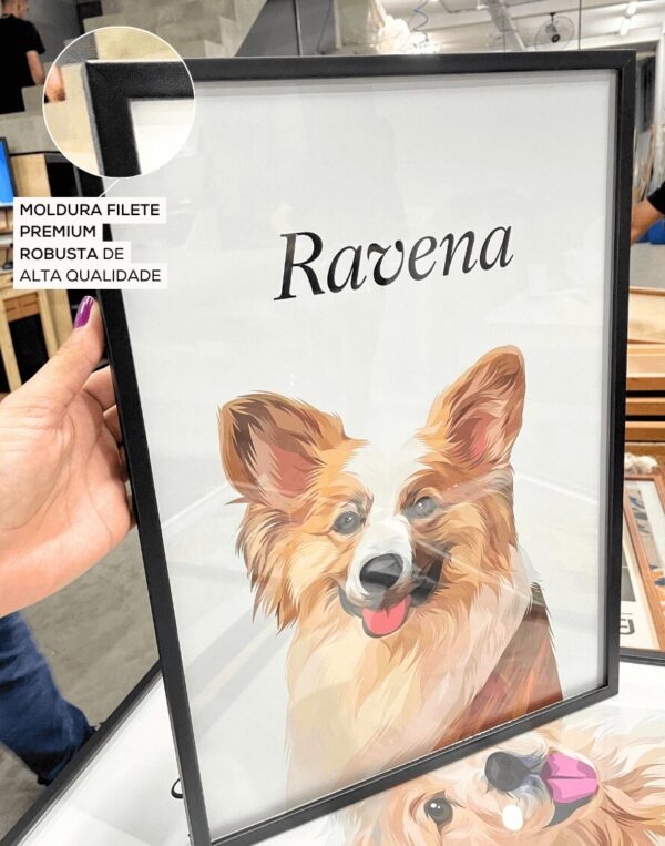 Quadro Pet Personalizado com ilustração individual - Image 3