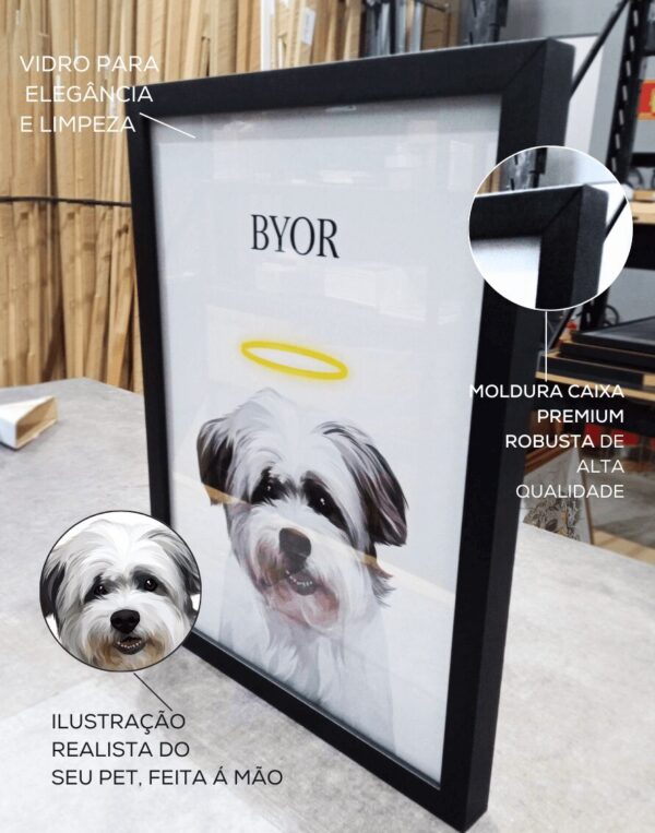 Quadro Pet Personalizado com ilustração individual - Image 2