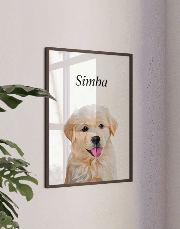 Quadro pet ilustrado - Capa quadro pet personalizado cachorro gato loja presente - riodejaneiro-saopaulo-comprar- personapet