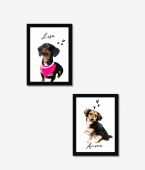 kit 2 quadros pet - 25x25 - a4 quadro pet personalizado cachorro gato loja presente - riodejaneiro-saopaulo-comprar- personapet